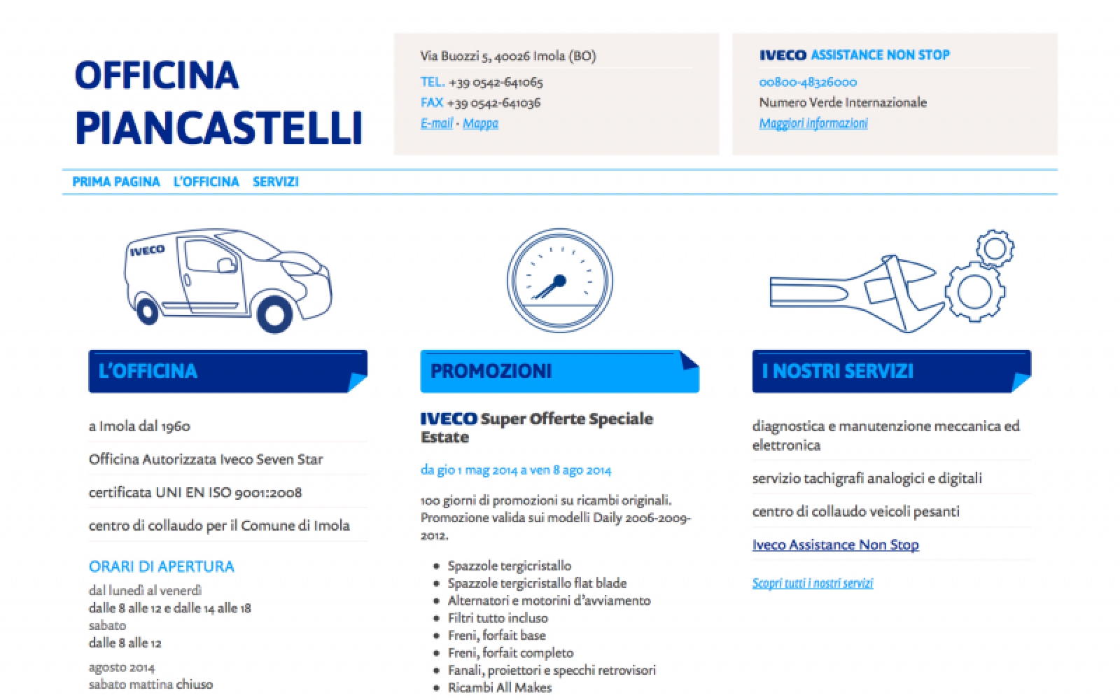 piancastelli.it – home page