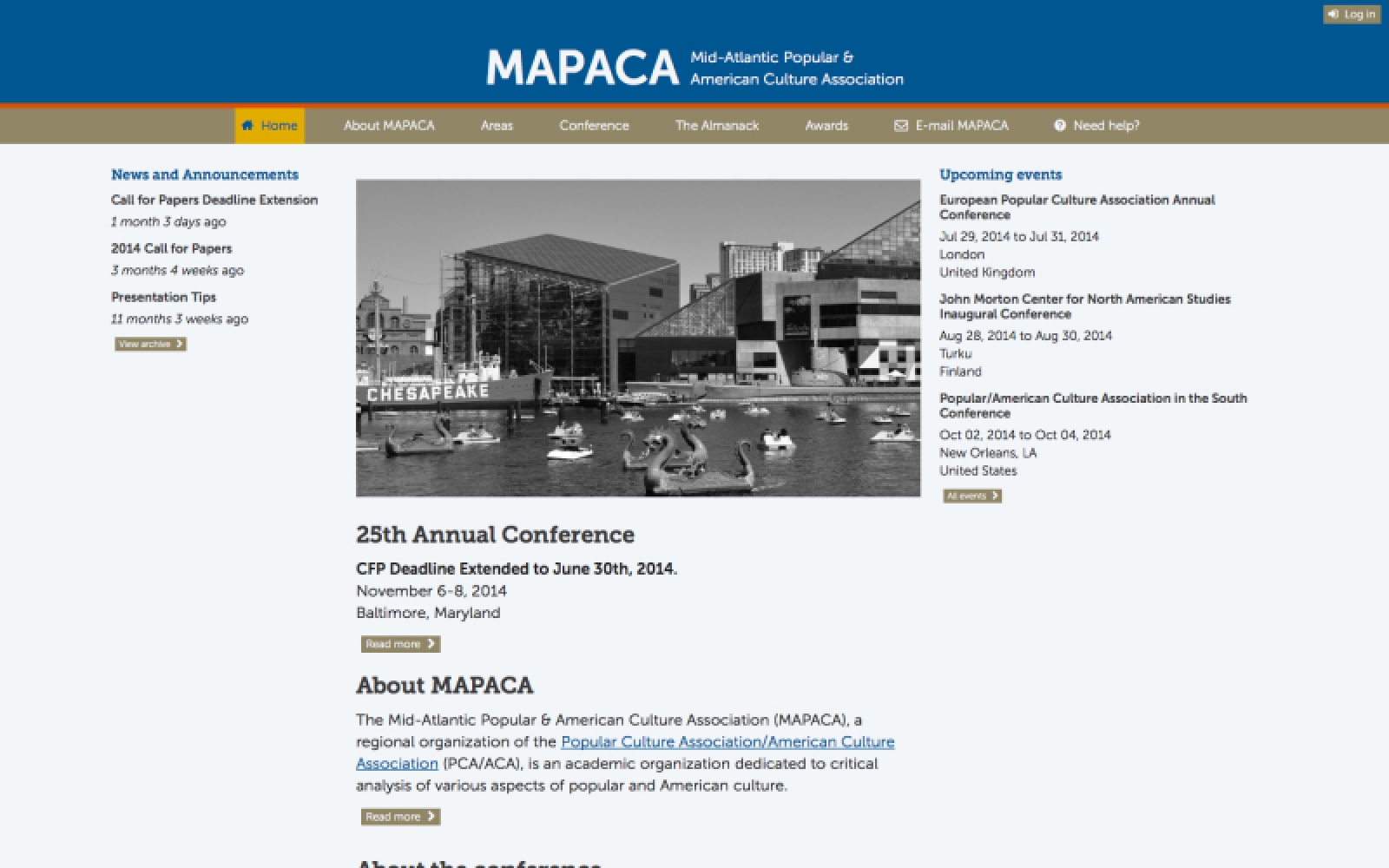 mapaca.net: prima pagina 2014