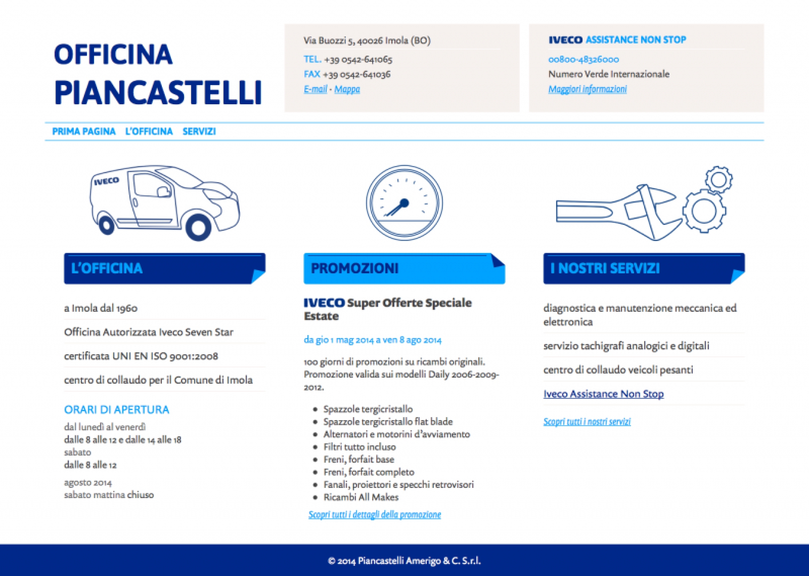 piancastelli.it – home page